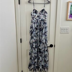 Fame and Partners The Catherine Tiered Floral Gown